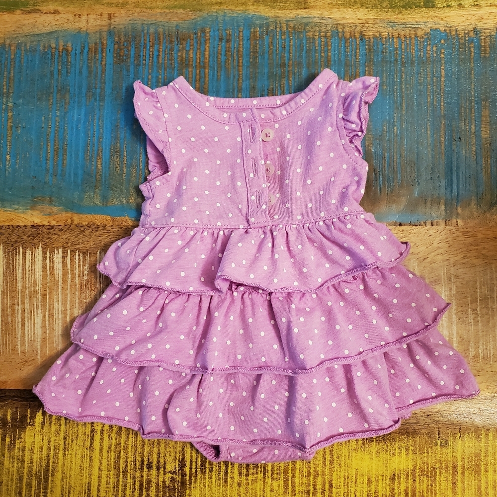 Carter's Baby Lavender Polkadot Summer Romper